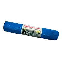 Мешки для мусора 200 л, с завязками, синие, в рулоне 5 шт., ПВД, 45 мкм, 1100х850 мм, Концепция Быта Vitalux, 604934 в Бийске