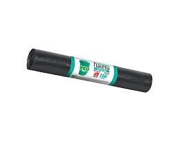 Мешки для мусора 160 л, черные, в рулоне 10 шт., ПВД, 25 мкм, 1100х800 мм, GRIFON, 101-031 в Бийске