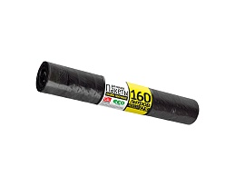 Мешки для мусора 160 л, черные, в рулоне 25 шт., ПВД, 40 мкм, 1100х800 мм, GRIFON, 101-030 в Бийске
