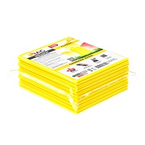 Мешки для мусора 160 л, желтые, в пачке 10 шт., ПВД, 40 мкм, 900х1100 мм, i-Bag в Бийске