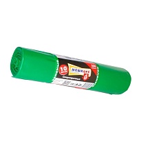 Мешки для мусора 300 л, зеленые, в рулоне 10 шт., ПВД 65 мкм, 1400х1000 мм, МЕШКОFF, 4922 в Бийске